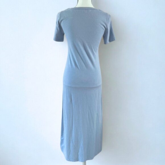 J.Crew Re-Imagined T-Shirt Midi Dress XS - Soft Blue - EUC - Picture 3 of 5